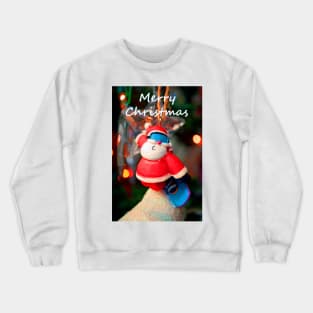 Santa Claus Father Christmas Xmas Tree Decoration Crewneck Sweatshirt